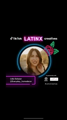 I’m honored and thrilled to share I’m officially part of the #latinxcreatives program! Thank you @tiktok @tiktokcreators