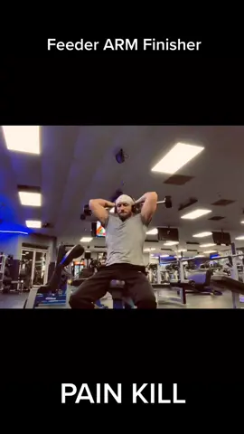 100 skull crushers • 60 hammer curls • Rope pull backs 2 failure #feederfishing #armworkout #richpiana type rip
