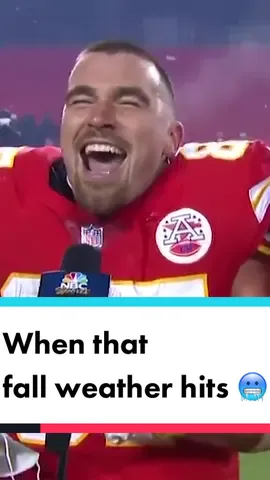 When that fall weather hits. 🥶 #fall #audiostretch #nfl #chiefs #mahomes #kelce #chiefskingdom #cold #coldweather #fyp