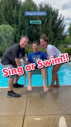 Sing or swim!! #familygamenight #FamilyFun #challenge #competition #singorswim #singer