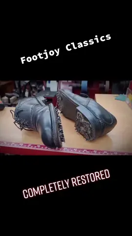 FootJoy Classics completely Restored#restore #leathershoes #shoerepair #golfshoes #golfshoerepair