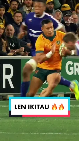 🔥 @lenikitau producing the goods in the midfield #wallabies #rugby #fyp