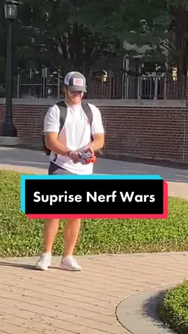Suprise Nerf Wars at #smu Part 1 #fyp #foryou #foryoupage #churchtiktok #public #funny