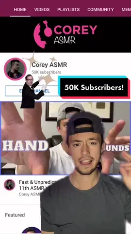 50k Subscribers on YouTube!!! Thank you to all my fans!!! Let’s get to 100K!!! #asmr #fastasmr #asmrsounds #asmrtiktoks