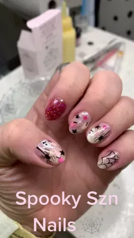spooky szn nails 🕸 @christinephanly #spookyszn #fyp #nails #halloweennails2021 #halloweennails #nailart