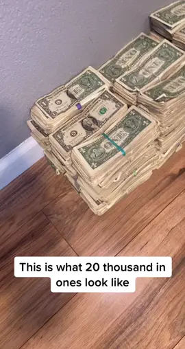 This is what 20k in 1s look like 👀 #viral #20k #1s #money #likeforlike