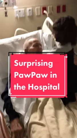 Surprising Pawpaw in the hospital. 💞👴🏼🤍 #Dementia #MemoryLoss #SurpriseVisit #Hospital #Granddaughter