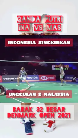 Setelah unggulan 1 Malaysia kalah dari Thailand, kini Indonesia ikut kalahkan unggulan 2 Malaysia #malaysia #indonesia #denmarkopen2021 #greysapri