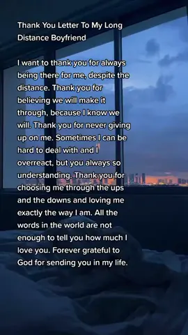 Thank You Letter To My Long Distance Boyfriend #tiktokphilippines #foryoupage #tiktokph #fypシ
