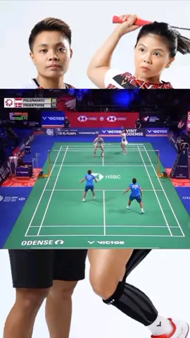 Queen kita berhasil hentikan unggulan pertama WD Denmark dengan strike game, otomatis lanjut ke QF #denmarkopen2021 #greysapri #foryou #rachelvennya
