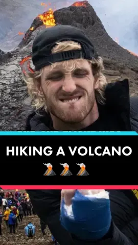 WOULD YOU EVER CLIMB A VOLCANO⁉️🌋🥾 #iceland #loganpaul #volcano #hike #travel #Hiking #impaulsive #podcast