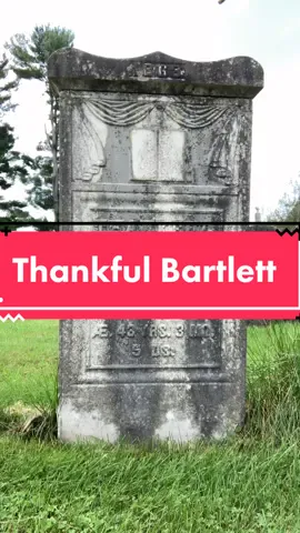 Thankful is a classic Puritan value name! #gravetok #gravestonecleaning #fyp