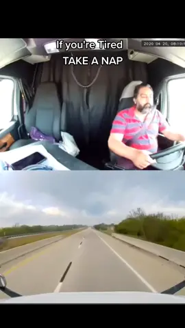 cat nap can save the day #drivesafe #fatigued #getsleep #rollover
