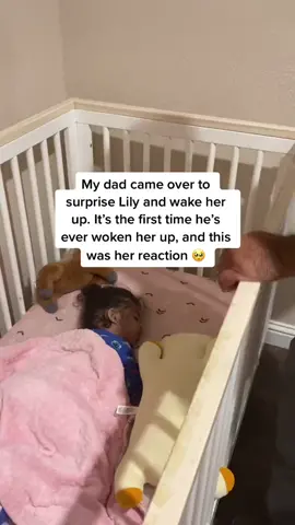“Wakey wakey” 🥺 #nana #grandpa #grandfather #granddad #granddaughter #grandkid