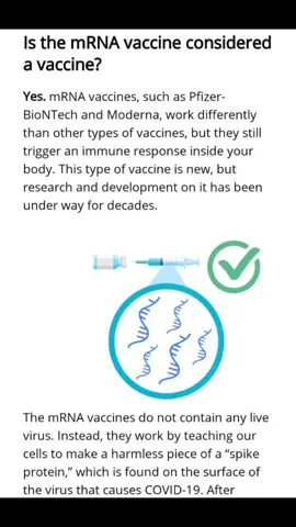 Day 8 of the biggest myths of the pandemic. Yes! mRNA vaccines are vaccines. Not gene therapiesGet vaccinated! #vaccinesavelives👍  #yfnv #yfnv2 #getvaccinated