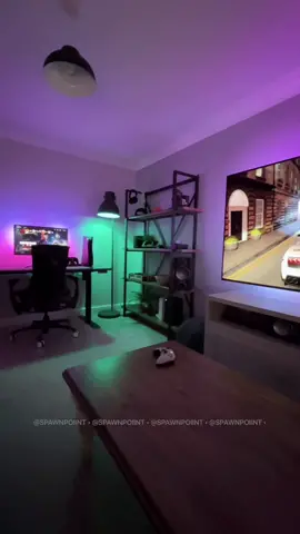 Just added RGB lights to the room (@Govee). Which are you playing? PS5 or Xbox? #GamingSetup #rgb #ps5 #xboxseriesx #desksetup #gamesroom #gamer #fyp