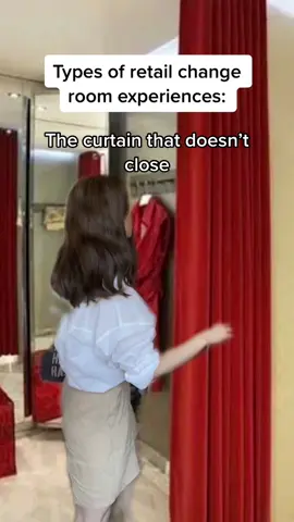 The worst is when you can’t fully close the curtain 😭 #fyp #retail #shopping #viral #funny #foryou #foryoupage