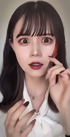 ⚠️ fake blood ⚠️ make up ⚠️ horror ⚠️ #halloween #halloweenmakeup #tiktokハロウィン #ハロウィンメイク
