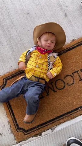 Tucker is Woody for Halloween! #foryou #halloween #costume