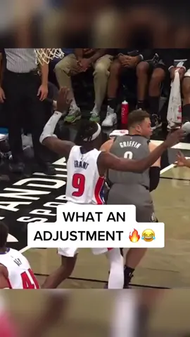 Smooth adjustment by Blake Griffin mid-air 🤯 #nets #NBA #basketball #blakegriffin