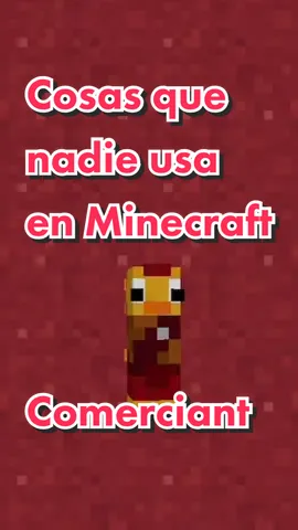 Cosas que nadie usa en Minecraft | el comerciante #vidagamer #elpollofrito #Minecraft #gaming #tiktokminecraft