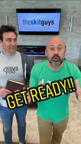 Get ready…and be encouraged!#Christian #jesus #devotional #church #churchskit #humor #laughmore #jesuschrist #christianity #prayer #faith #friendship #worship #evangelism #youthministry #studentministry #celebraterecovery #laughter #funny #ministry #fyp #smellslikebacon #klove #outreach #christiantiktok #skitguys #christianchurch #godlovesyou #christianlife #Bible