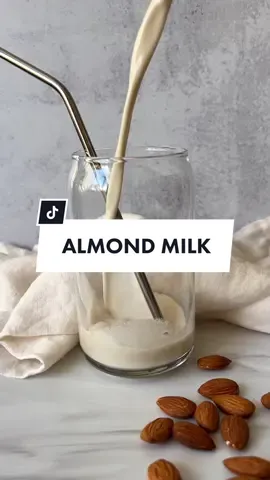 Creamy, Delicious, Frothy, Healthy 🥛 #almondmilk #nutmilk #nutmilkrecipe #almondmilkrecipe