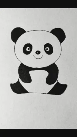 How to draw a 🐼 easy and cute 🥰  #panda #sketch #art #foryou  #like #pencil #tutorial #deathotman