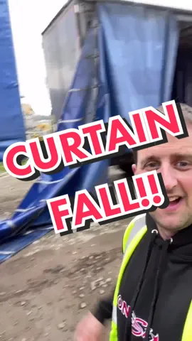 Curtain Fall!! #truckertim #fyp #trucking #hgvdriver