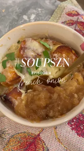 EP 4 of #SOUPSZN 🥣 We’re making French Onion Soup! It’s definitely a labor of love but sooo worth it in the end💌#HausteWithTheMost #frenchonionsoup