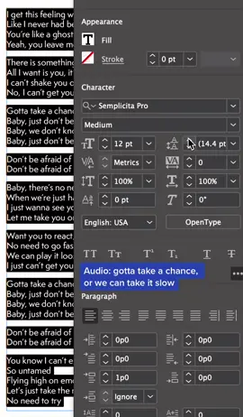 My advice to people learning typography for the first time #indesign #designpuns #songpuns #typography #graphicdesigner #graphicdesignismypassion