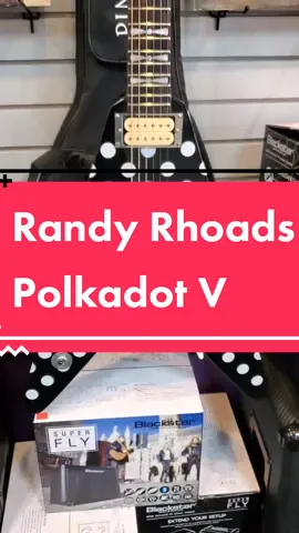 Randy Rhoads Polka Dot V replica! #guitar #electricguitar #guitarstore #music #musicstore #70s #randyrhoads #classicrock #ozzy