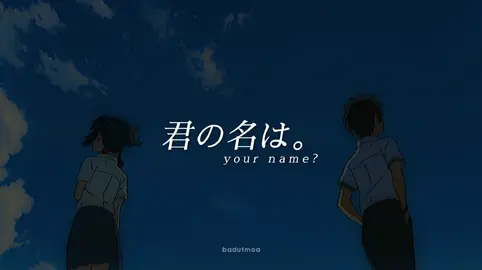 lagi rewatch your name dan lagu ito terngiang mulu di sepanjang nonton 😫 sebagus itu emang lagunya 😭 #yourname #txt #kiminonawa