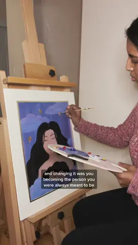 using my @Viswin easel to create a piece for my younger and freer self #desi #bengali #LevisMusicProject #SelfCare