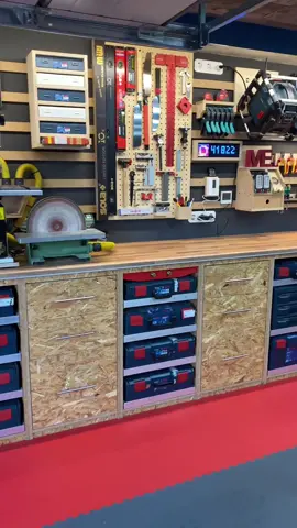 New Walldesign and more Lights! 😍 #boschprofessional #boschpowertools #workshop #werkstatt #mancave #woodworker #joinery #carpenters #woodshop #tools