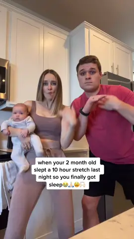 this a true story. I woke up 3x in the night shocked & checking she was still breathing 🤣 #babysleep #newparentsbelike #newbabytips #postpartumlife