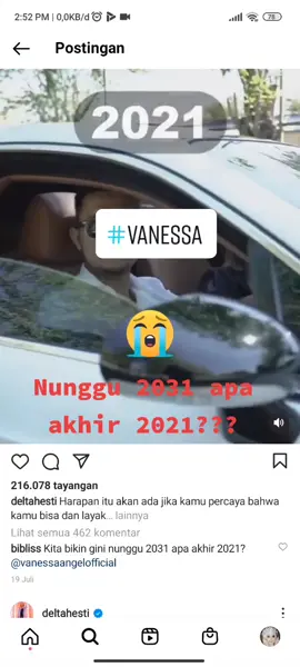 ntahlahh aku ga bgt ngfans sama pasangan ini... tapii pas d akhir hayatnya bikin se-Indonesia nangis& bnr2 berakhir di 2021.#deltahesti #vanessaangel