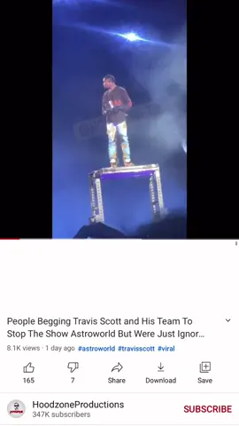 haven’t seen this clip yet. they were chanting for Travis to stop the show! #travisscott #astroworldfestival