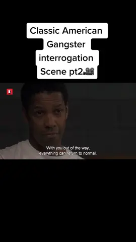Classic American Gangster interrogation scene pt.2🎥 #netflix #denzelwashington #movie  #tv #oscar #scene #best #classic #american #top