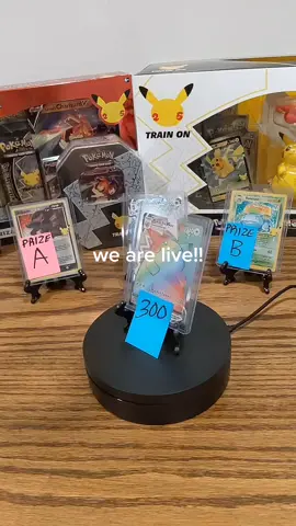 let's go live and grow together #giveaways #charizard #pikach#u #live