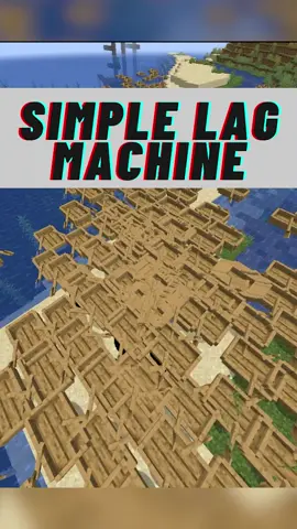 Simple Minecraft Lag Machine Tutorial - WARNING: Some servers will ban you! #Minecraft#redstone#tutorial#minecrafthacks#mcpe#bedrock#minecrafttutorial