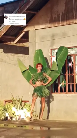 Banana Leaves for today's Rampa💚 @mariamonicka ito na po. sorry sa costume On the Spot lang kasi namin to😊 #BoholRampadora #foryourpage #Fyp
