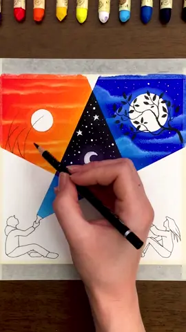 🥺🧡💙 #drawing #howtodraw #tutorial #art #foryou
