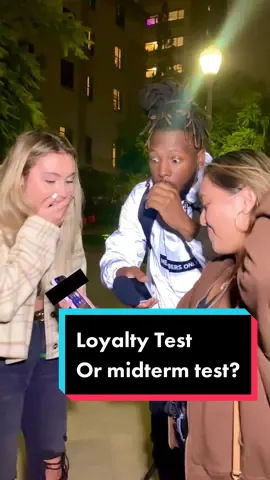Loyalty Test or midterm test? #fyp #viral #publicinterview
