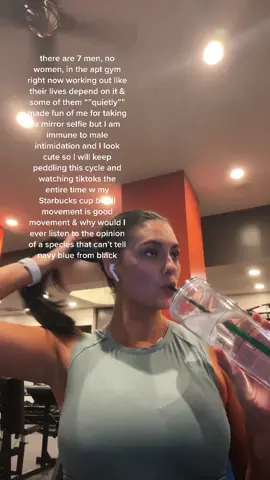 the masculine urge to make fun of women in gyms & then leave the gym & bodyshame women
