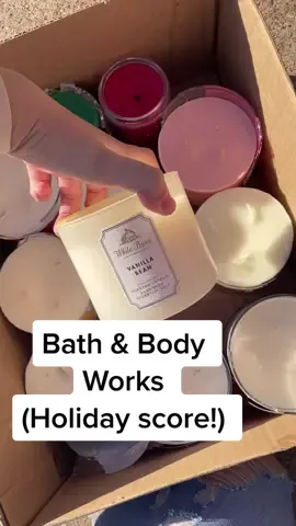 Holiday score! Almost 20 new candles in one night. #fyp #dumpsterdiving #bathandbodyworks #viral #glamourddive