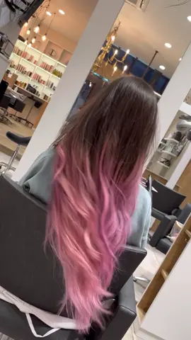 i went pink 🙊💞 #pinkhair #underhaircolor #hairstyle #hairgoals #hairtransformation #hairtok #haircolor #hairdye