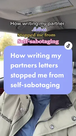 Therapy and trauma writing helps me not self sabotage my relationship. #selfsabotage #attachmentstyle #datingadvice #relationshiptips