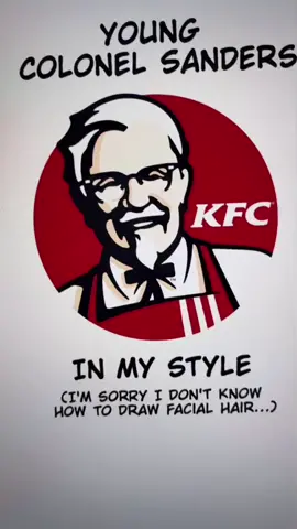 Daddy Sanders be looking finger lickin good…I’m sorry I suck at drawing facial hair lmao so that’s why I didn’t draw it. #colonelsanders #kfc #anime #fanart #animeboy #fastfood #fyp #fypシ