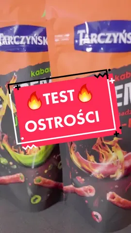 Test Ostrości🔥#jedzenie #test #ostre #pikantnejedzenie #food #kabanosy